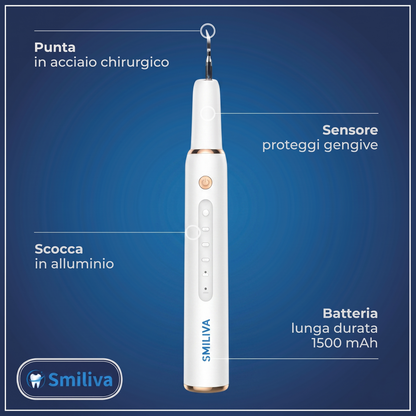 Addio al tartaro, benvenuto sorriso smagliante: scopri l'ablatore a ultrasuoni Smiliva!
