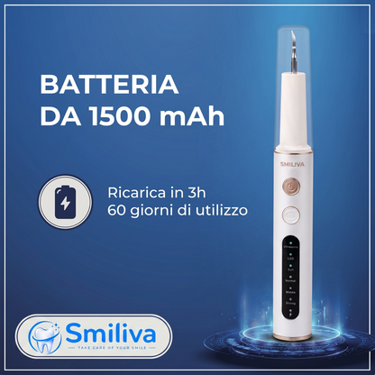 Addio al tartaro, benvenuto sorriso smagliante: scopri l'ablatore a ultrasuoni Smiliva!