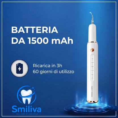 Addio al tartaro, benvenuto sorriso smagliante: scopri l'ablatore a ultrasuoni Smiliva!